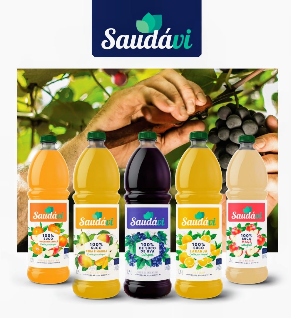 Linha de sucos Saudávi